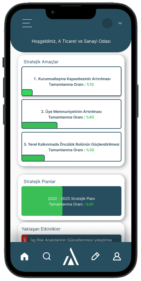 ATSİS Mobil uygulama ekranı