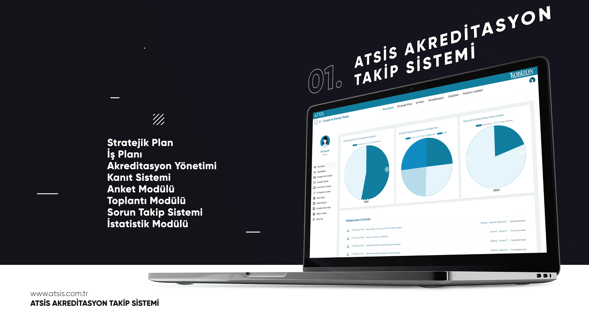 ATSİS Akreditasyon Takip Sistemi arayüzü